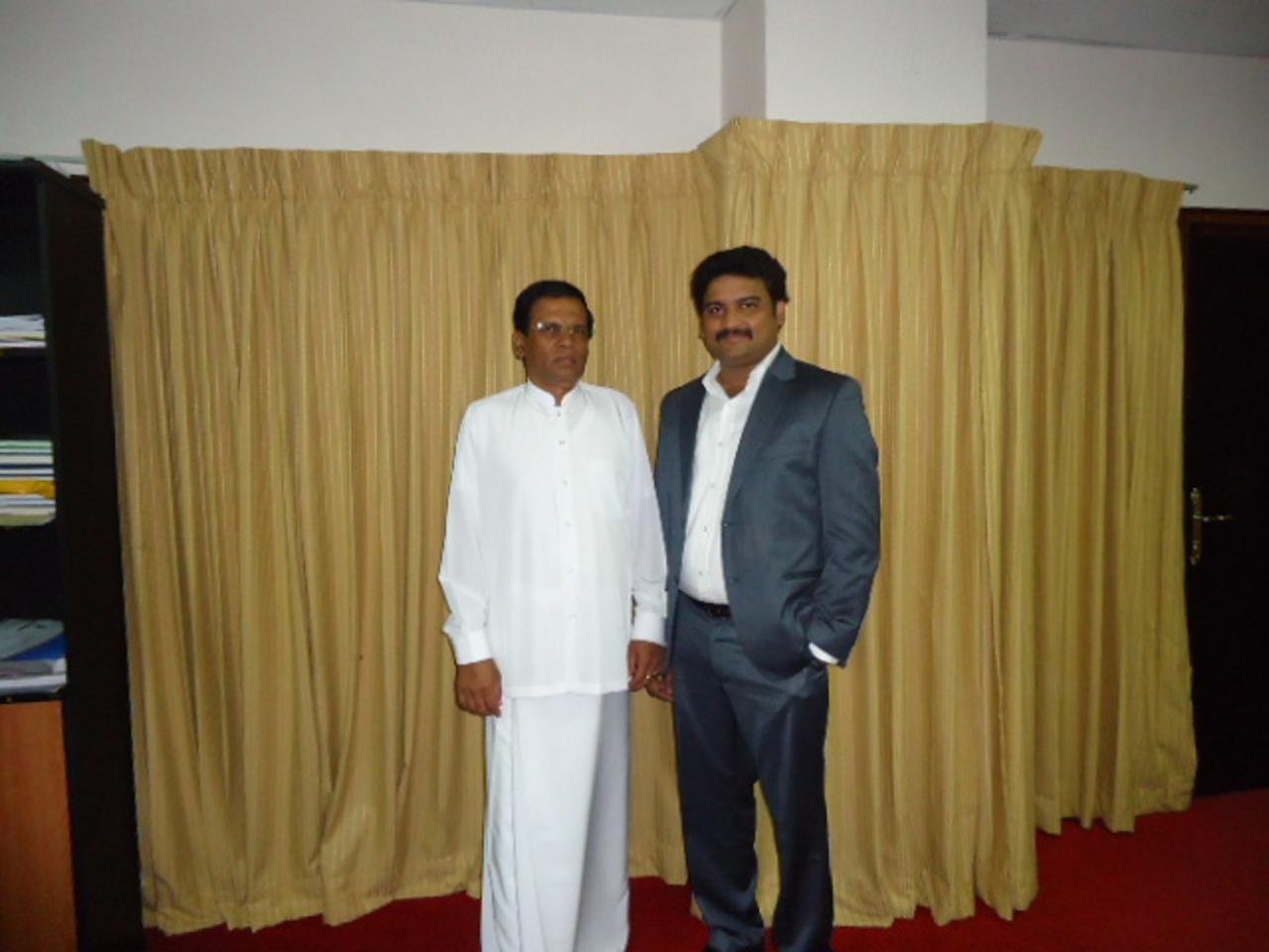 With Srilankan Ex President Garu